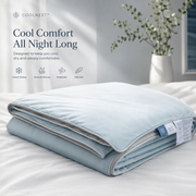 CoolNest™ Air Conditioner Cooling Blanket – Lightweight Summer Comforter for Hot Sleepers