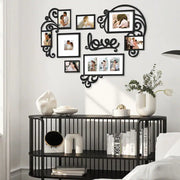 HELLO LAURA Heart-Shaped Photo Frame Set Wall Hanging Picture Frame